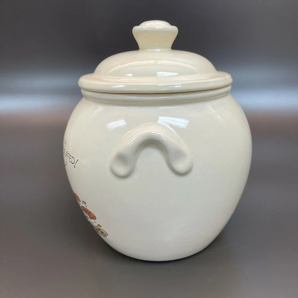 Vintage Treasure Craft Cookie Jar Canister Teddy Bear‎ approx. 9